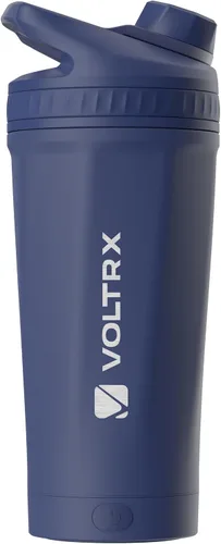 Vista 15 de VOLTRX ChillMix - Botella agitadora aislada de acero inoxidable, mezclador eléctrico recargable por USB C, vasos agitadores para batidos