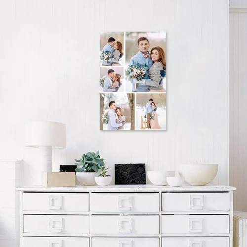 Vista 3 de LZIMU Impresiones en lienzo de collage con tus fotos personalizadas múltiples imágenes para pared, collage personalizado de fotos, regalos