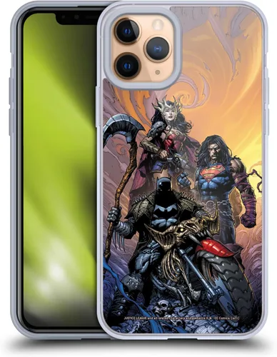 Vista 87 de Head Case Designs Funda de gel con licencia oficial de la Liga de la Justicia DC Comics #10 Darkseid War Comic Book Cover