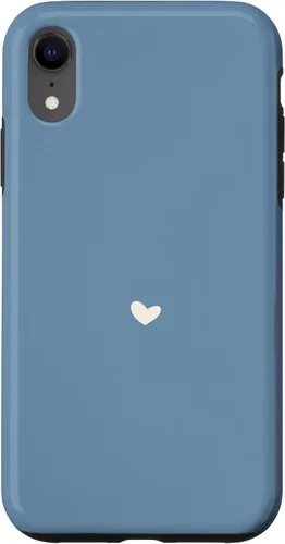 Vista 24 de Misty Blue - Hand Drawn Heart Chic Boho Aesthetic Case for iPhone 16