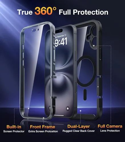 Vista 599 de DIACLARA - Funda transparente compatible con iPhone XR 6.1 pulgadas 2018