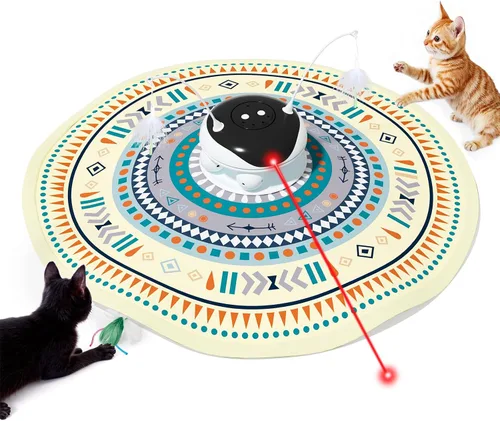 Vista 4 de Gardner Pet 2 piezas de repuesto de accesorios de plumas para la parte de abajo del juguete de gato de Hide and Seek