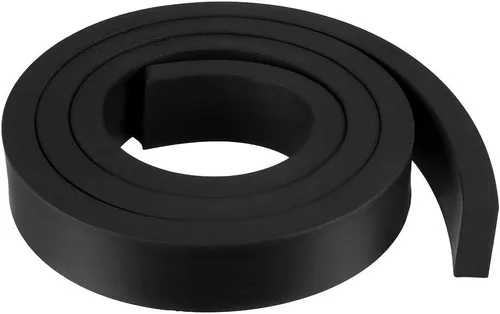 Vista 64 de uxcell Tira de sello de goma rectangular maciza, 0.197 in de ancho, 0.118 in de grosor, 3.3 ft de largo, color negro