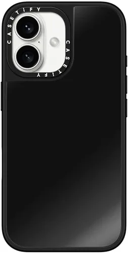 Vista 47 de CASETiFY Funda de espejo para iPhone Air [Reflejante/Compatible con Magsafe / Protección contra caídas de 4.9 pies de grado militar 1X] - Negro