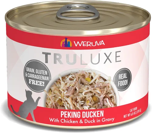 Vista 16 de Comida enlatada sabor cordero y pato TruLuxe Glam 'n Punk marca Weruva (24 unidades de 3 onzas cada una)