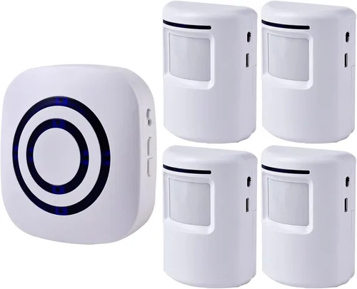 Vista 9 de Alarma de sensor de movimiento - Seanme alarma inalámbrica para entrada de 100m de larga distancia de transmisión de señal, sistema de alarma