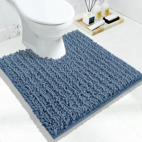 Vista 108 de Yimobra Alfombras de Baño Antideslizantes Lavables - Alfombra de Baño de Chenilla Ultra Suave Absorbente, Alfombra Peluda de Secado Rápido para Negro