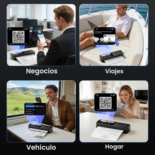 Vista 10 de Phomemo Impresoras portátiles con pantalla táctil M85 inalámbricas