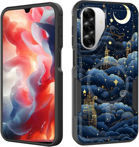 Vista 25 de Funda magnética para Galaxy A16 5G, [compatible con MagSafe] [protección contra caídas de grado militar] Funda resistente a prueba de golpes