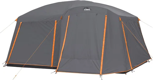 Vista 11 de CORE Tienda de campaña para camping familiar 10 personas/11 personas/12 personas grandes para múltiples habitaciones, tiendas de campaña