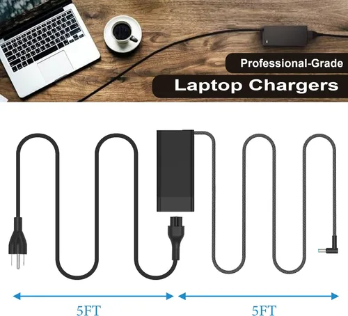 Vista 6 de Adaptador de CA de 200 W, cargador para laptop compatible con HP Omen Pavilion 15 16 17 15t 17t Gaming Laptop, ZBook 15 15u Fury Studio Power G3 G4