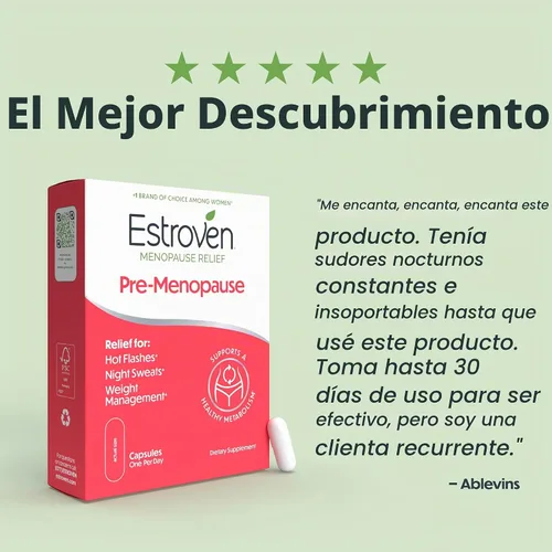 Vista 4 de Estroven Perimenopause Relief + Suplemento de control de peso - Ayuda a reducir los sofocos y los sudores nocturnos - Ayuda a controlar