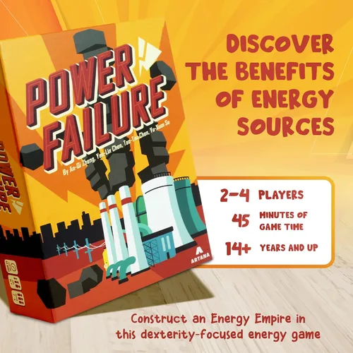 Vista 3 de Power Failure: A Strategy Card Game About Power Plants and Energy Generation - Juego de mesa científico sobre combustibles nucleares, renovables