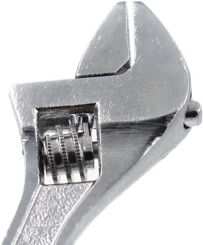 Vista 4 de Llave ajustable pequeña de 2,5 pulgadas, herramienta de llave de Plateado