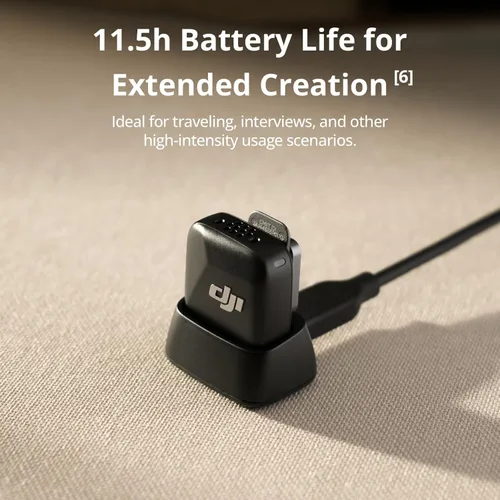 Vista 4 de DJI Mic Mini (1 TX + 1 Mobile RX), micrófono inalámbrico para smartphone iPhone 17/16/15 y Android, USB-C Plug and Play, compacto y ligero
