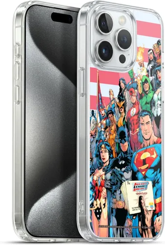 Vista 68 de Head Case Designs Funda de gel con licencia oficial de la Liga de la Justicia DC Comics #10 Darkseid War Comic Book Cover