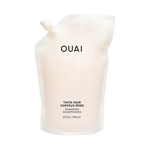 Vista 12 de OUAI Champú Espeso - Champú Hidratante con Queratina, Raíz de Malvavisco, Manteca de Karité, Aceite de Aguacate para Cabello Grueso - Fortalece e