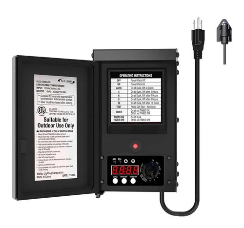 Vista 10 de Malibu 8100-9120-01 fuente de alimentación de 120 W para luminarias de bajo voltaje de exterior