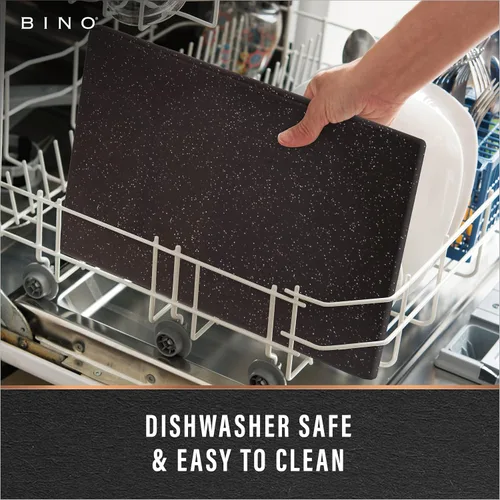Vista 5 de BINO Tabla de cortar Tabla de cortar sin BPA Tablas de cortar para cocina duradera, gran superficie, multiusos, de doble cara, apta
