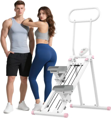 Vista 13 de HXD-ERGO Stair Stepper for Home, New Version 6 Adjustable Resistance Vertical Climber Cardio Exercise Machine, Folding Stair Climber for Full Body