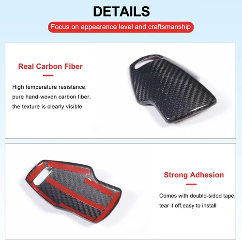Vista 3 de Daeiclru Cubierta de la perilla de la palanca de cambios de fibra de carbono real compatible con Corvette C8 Z06 Z51 2020-2023, cubierta de perilla