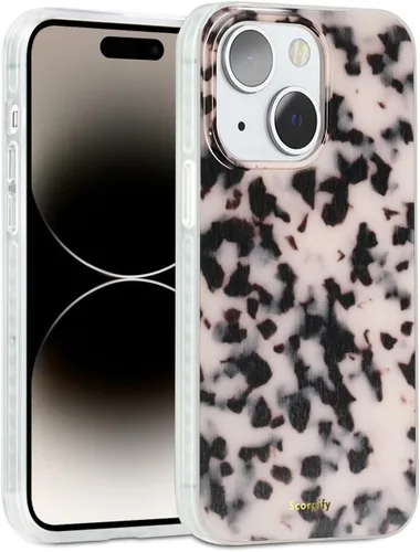 Vista 81 de SCORPIFY Funda para iPhone 15 Pro Max [Compatible con MagSafe] con Diseño de Estampado de Leopardo Guepardo Negro Mate, Linda Funda Magnética