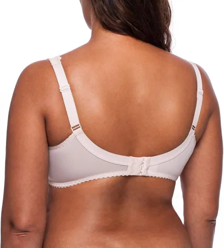 Vista 7 de Sujetador reductor de encaje para mujer, talla grande, cobertura completa