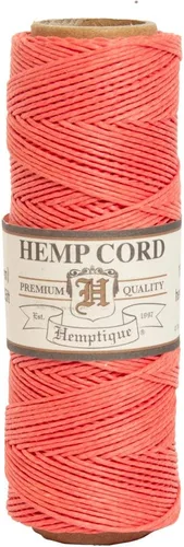 Vista 7 de Hemptique - Carrete de cordón de cáñamo 100 % - 62.5 m de hilo de cáñamo - Hecho con amor - Hilo de cordón de 20 ~ 1 mm para hacer joyas, macramé