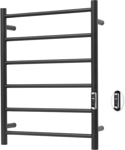 Vista 13 de Toalleros térmicos para baño, calentadores eléctricos de toallas para montar en la pared con temporizador y control de temperatura, calentador