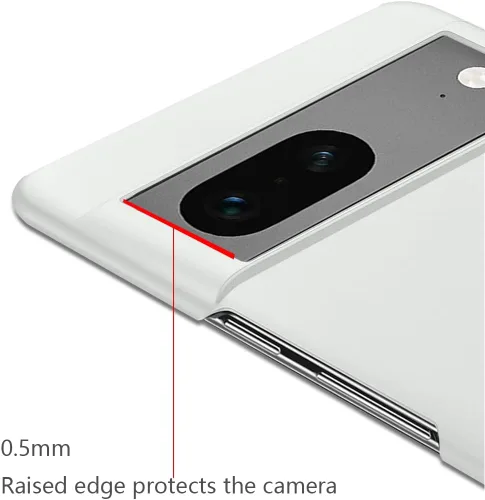 Vista 6 de Bastmei Funda para Google Pixel 7 5G (2022), extremadamente ligera, ultra ligera, súper delgada, protección de cámara, carcasa de PC dura