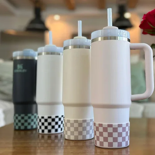 Vista 7 de Funda de silicona para botellas Stanley de 20-40oz, termos Hydro Flask, termos Simple Modern, termo Iron Flask, termos similares, accesorio