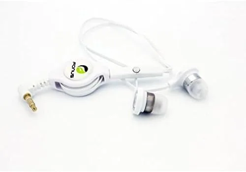 Vista 4 de Auriculares retráctiles manos libres con micrófono dual auriculares intrauditivos con cable [0.138 in] [blanco] para iPod Nano 5ª, 7ª