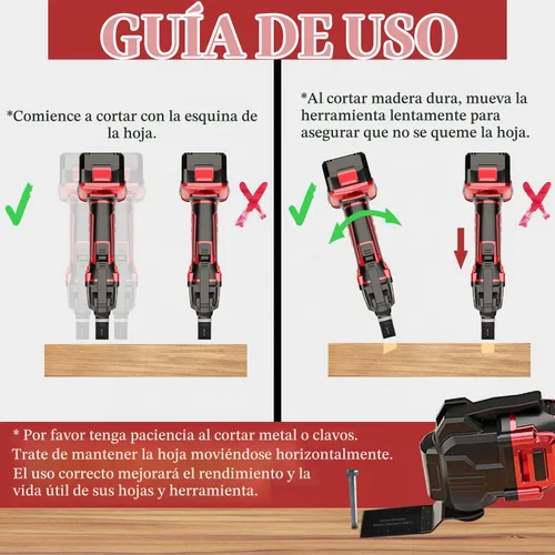 Vista 5 de Adust Juego de 50 cuchillas multiherramienta de madera, cuchillas de sierra oscilantes, para Dewalt Tools, Ryobi Bosch Ridgid Milwaukee Rockwell