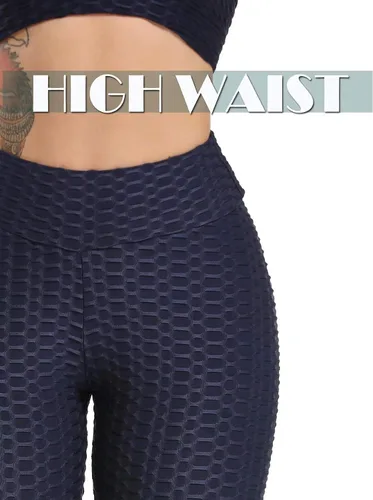 Vista 79 de SEASUM - Pantalones de yoga de cintura alta para mujer, con control de abdomen y realce de glúteos, leggings favorecedores para entrenar y correr