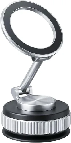 Vista 9 de Soporte magnético al vacío para teléfono - Soporte universal para tablero de instrumentos y teléfono celular para el hogar con base de succión
