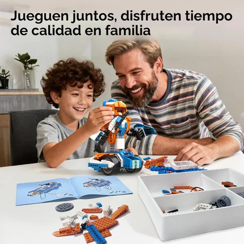 Vista 6 de Apitor Kit de Construcción de Robot X, 12 en 1 Programable con Aplicación, Control Remoto APP, Vehículo RC, Conjunto de Codificación de Robótica