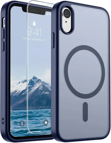 Vista 283 de SUPFINE Funda magnética para iPhone SE 2022 (3ª)/2020 (2ª), iPhone 8 (compatible con MagSafe) (protección contra caídas de grado militar), funda