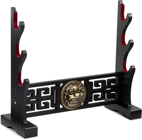 Vista 7 de Kylin - Soporte acolchado de 1 nivel para espada, soporte de exhibición para Tanto Rapier, sable de luz, samurái, cosplay, hoja Tanjirou, Demon