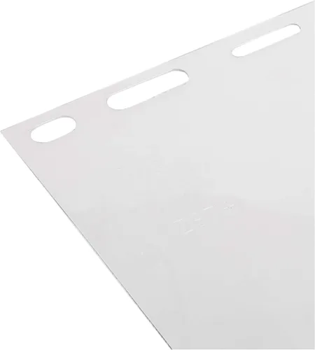 Vista 4 de Protector facial de repuesto, 8 x 15.5 x .040, policarbonato transparente, modelo 15151