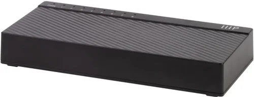 Vista 4 de Monoprice Switch de escritorio no administrado Gigabit Ethernet de 8 puertos - 10/100/1000Mbps, RJ45, IEEE 802.3ab, Plug-n-Play, diseño sin