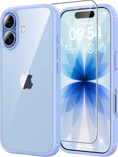 Vista 134 de TAURI Funda para iPhone 17, antiamarilleamiento con protector de pantalla, protección de grado militar, a prueba de golpes, delgada para iPhone 17