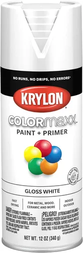 Vista 27 de Krylon K05554007 COLORmaxx Pintura en aerosol y base para uso en interiores y exteriores, color almendra satinada, 12 onzas (paquete de 1)