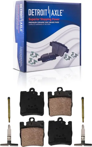 Vista 104 de Detroit Axle - Pinza de disco del lado del acompañante + pastillas de freno de cerámica de repuesto para Lexus HS250H Toyota RAV4 Prius V Scion xB