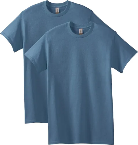 Vista 55 de Gildan Camiseta de algodón pesado para adultos, estilo G5000, paquete múltiple Gris ceniza (paquete de 2)
