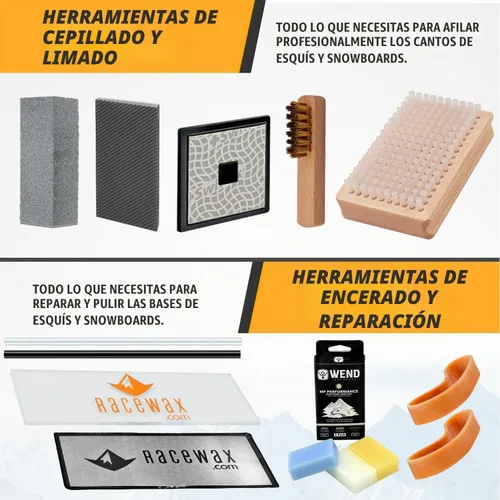 Vista 6 de Kit de Afinación de Cera de Esquí y Snowboard RaceWax Diamond