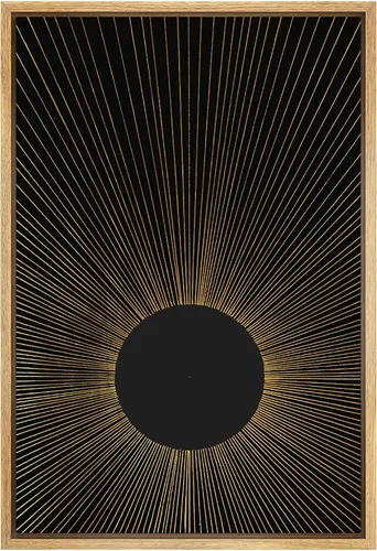 Vista 18 de IDEA4WALL Lienzo enmarcado para pared, acuarela pastel, cordillera, valle, ilustraciones abstractas, naturaleza, arte moderno, bohemio, decorativo