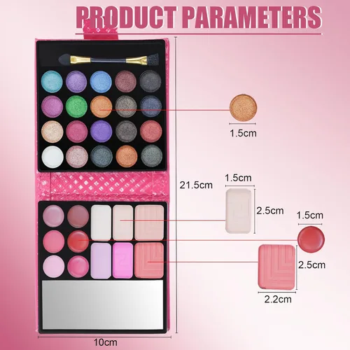 Vista 6 de FantasyDay Juego de regalo de maquillaje todo en uno Kit completo de maquillaje para mujeres, paquete esencial de iniciación incluye 20 paletas