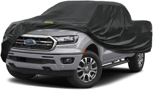 Vista 22 de Kaugung - Cubierta impermeable para camioneta, 7 capas resistentes, ajuste completo para Mitsubishi Raider 2006-2010, para todo clima, protección