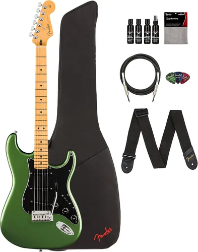 Vista 20 de Fender Player II Modified Stratocaster - Paquete de atardecer con bolsa de concierto, correa, cable, paquete de 3 púas y kit de limpieza de guitarra