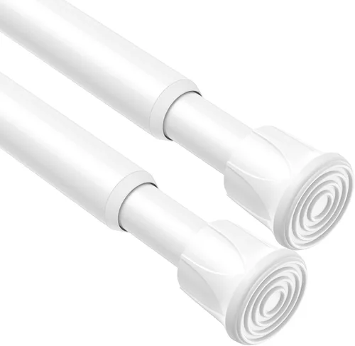 Vista 36 de AIZESI Varillas de cortina de tensión de resorte Barra de tensión corta (blanco, 8" a 12"-2Pcs)